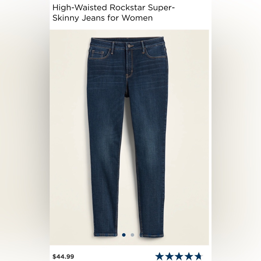 High waisted rockstar jeans